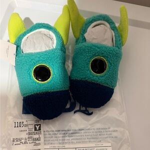 Lands’ End - Monster Fleece Slippers for Kids - NWT